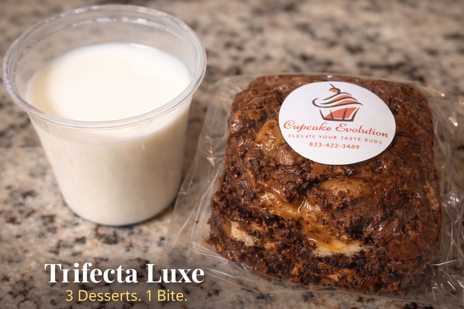 Trifecta Luxe — 3 Desserts. 1 Bite.