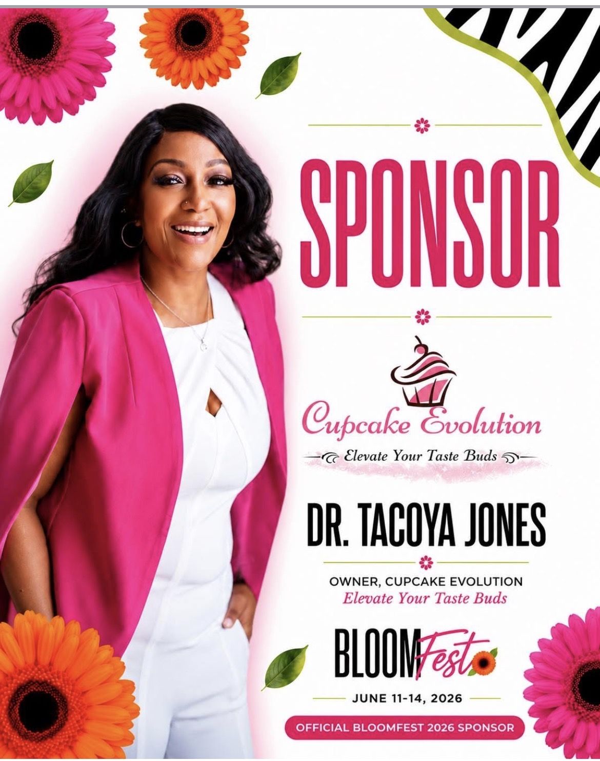 Dr. Tacoya Jones - Official BloomFest 2026 Sponsor